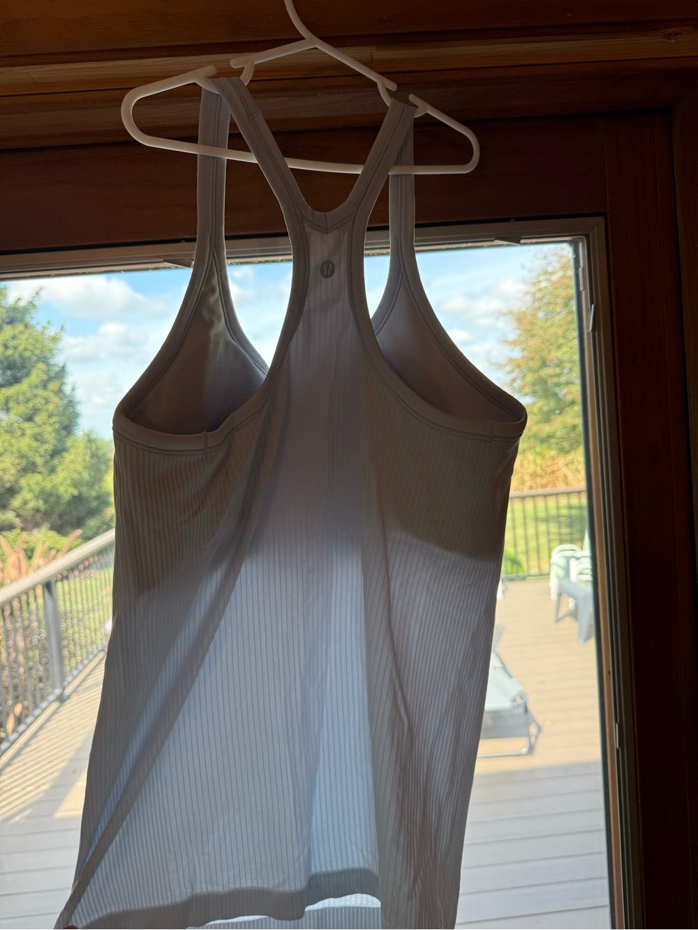 Lululemon Ribbed Racerback Tank Top - Light Blue - Picture 2 of 2